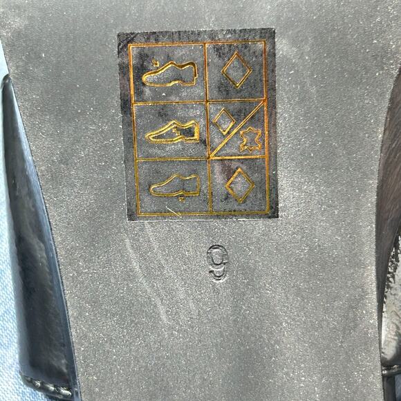 Jeffrey Campbell Amma-NW Crinkle Patent Platform Sandals Black Women's 9 NWOB - Picture 8 of 11